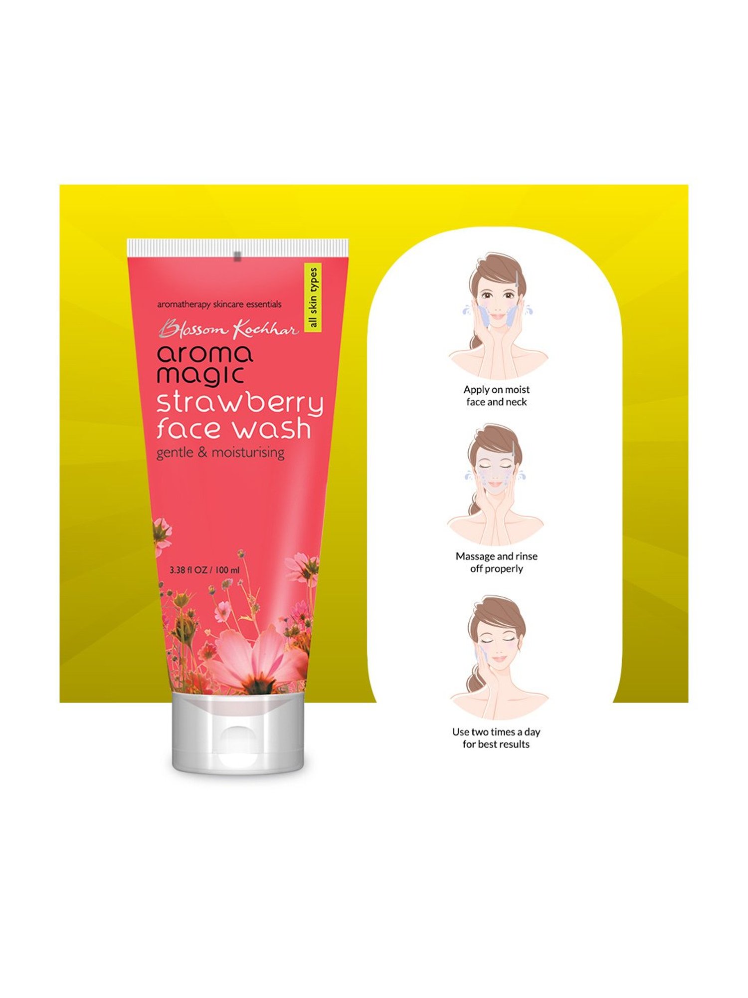 Aroma Magic Strawberry Face Wash - 100 ml