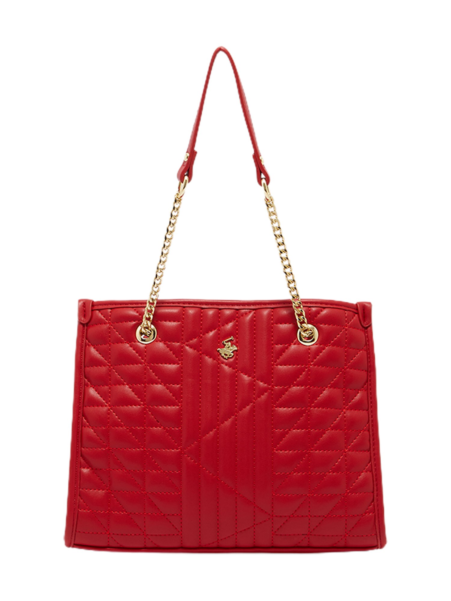 Beverly Hills Polo Club Red Quilted Handbag