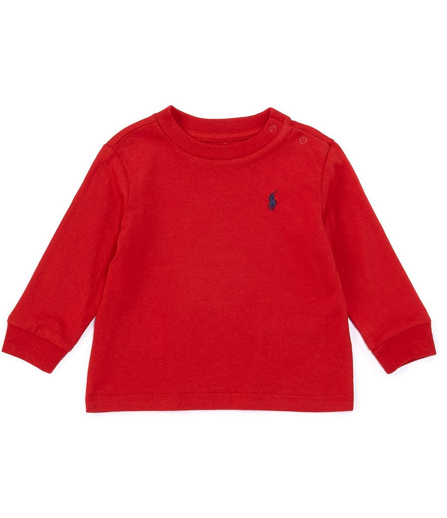 First Wave Baby Boys 12-24 Months Long-Sleeve Ribbed Henley Tee