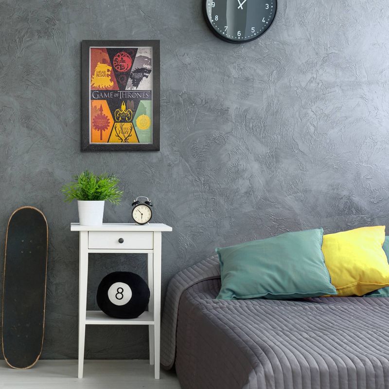 Licensed Game of Thrones Siglis Wall Art Yellow/Red/Black - Crystal Art Gallery