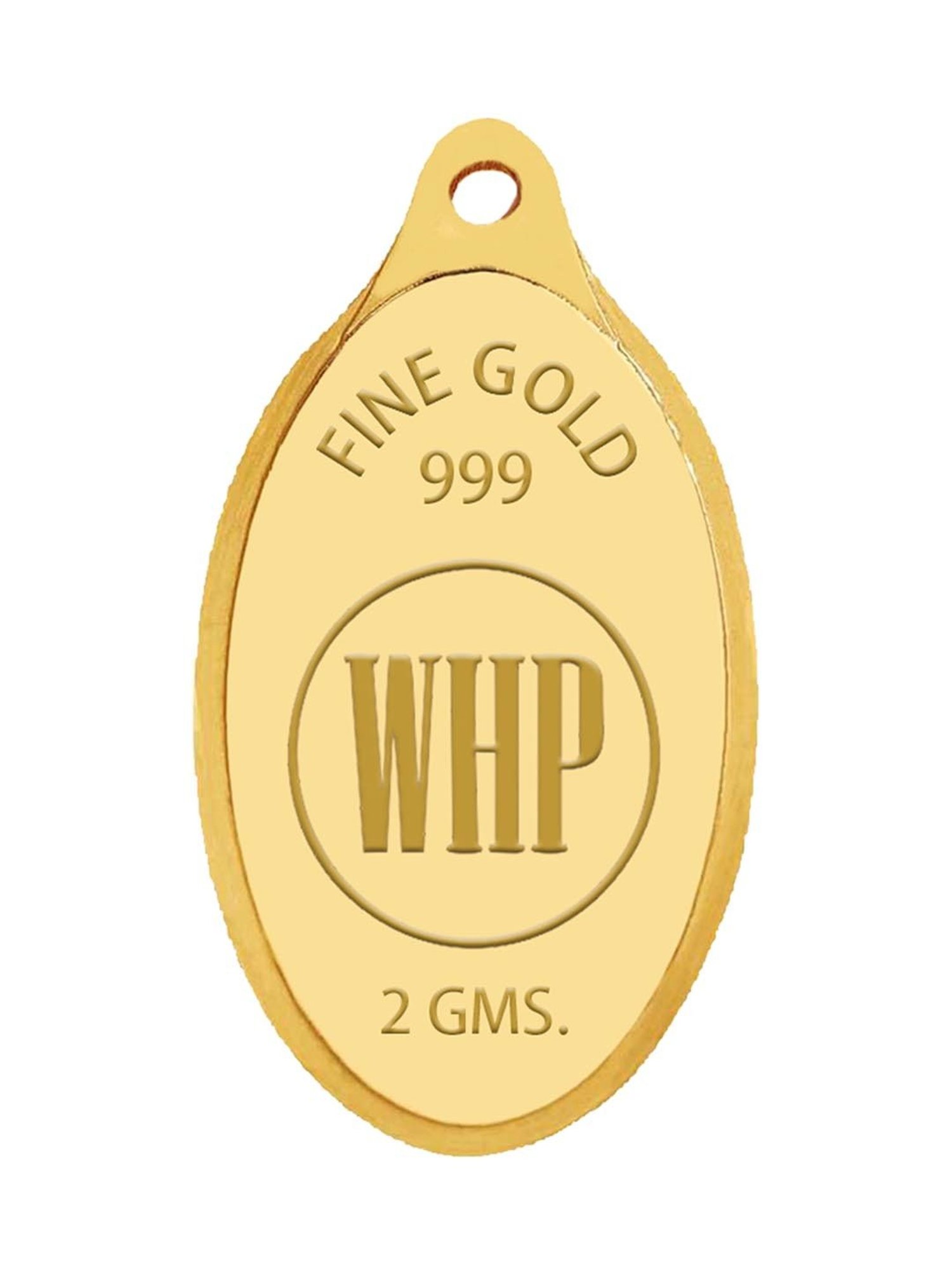 Waman Hari Pethe Jewellers OM 24k (999) 2gm Gold Coin cum Pendant