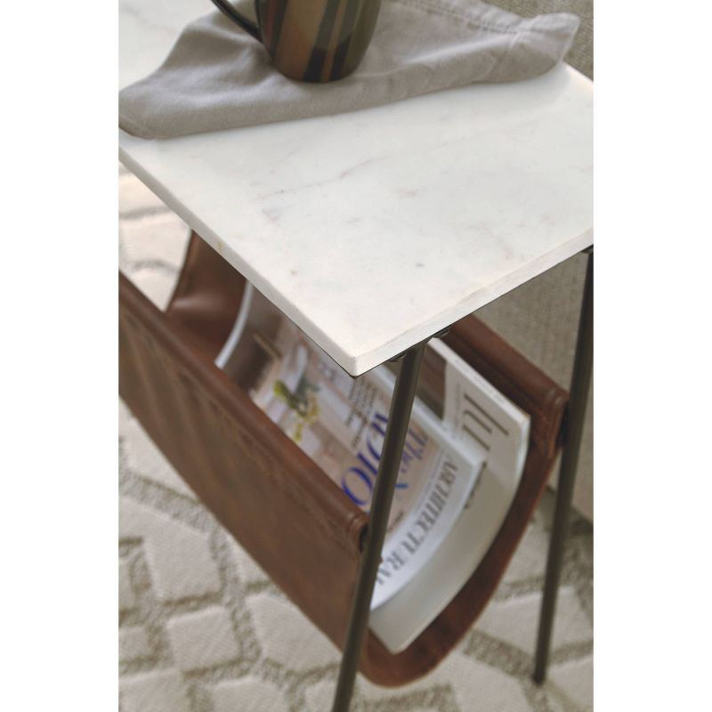 Etanbury Accent Table Brown/Black/White - Signature Design by Ashley