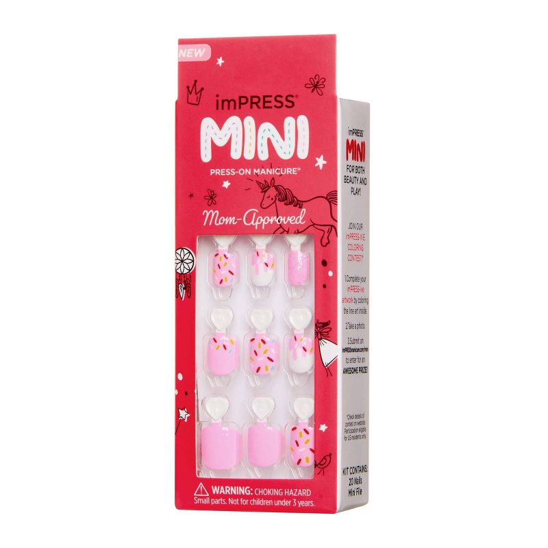 imPRESS Press-on Manicure Mini False nails for Kids - Super Duper - 20ct