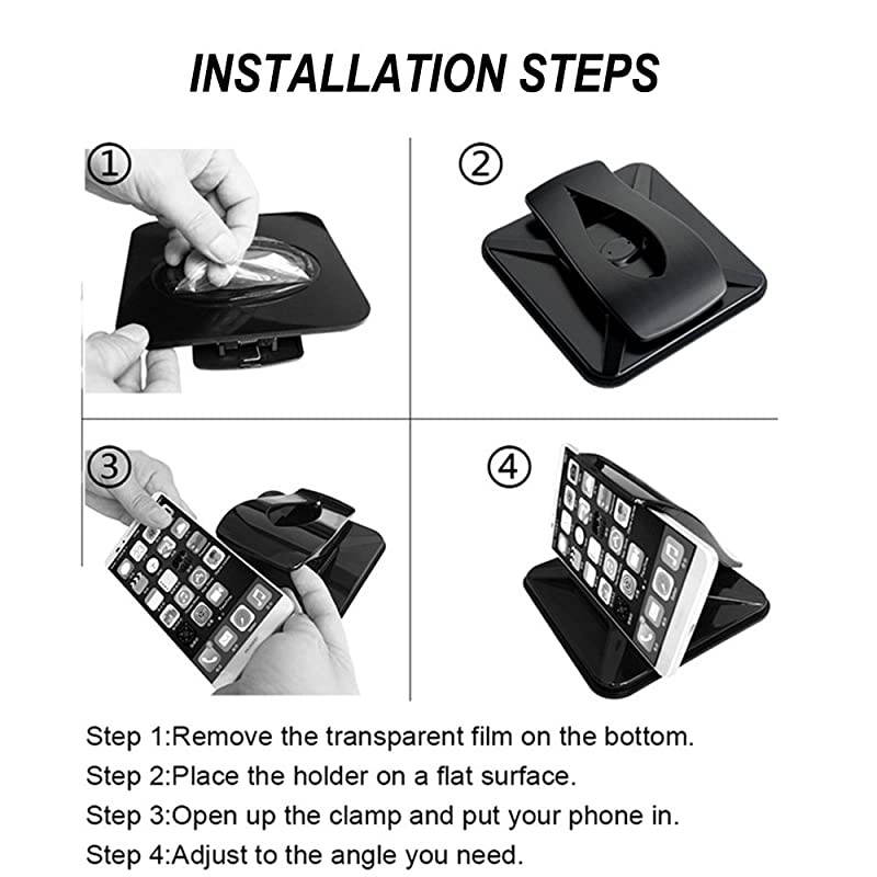 Cell Phone Holder for Car, Dashboard Anti-Slip Vehicle GPS Car Mount Universal for All Smartphones, Compatible iPhone XR XS Max X 8 7 6S Plus, Galaxy S10/S9 Plus S8 Note 9/8, LG V30, Pixel 3 XL