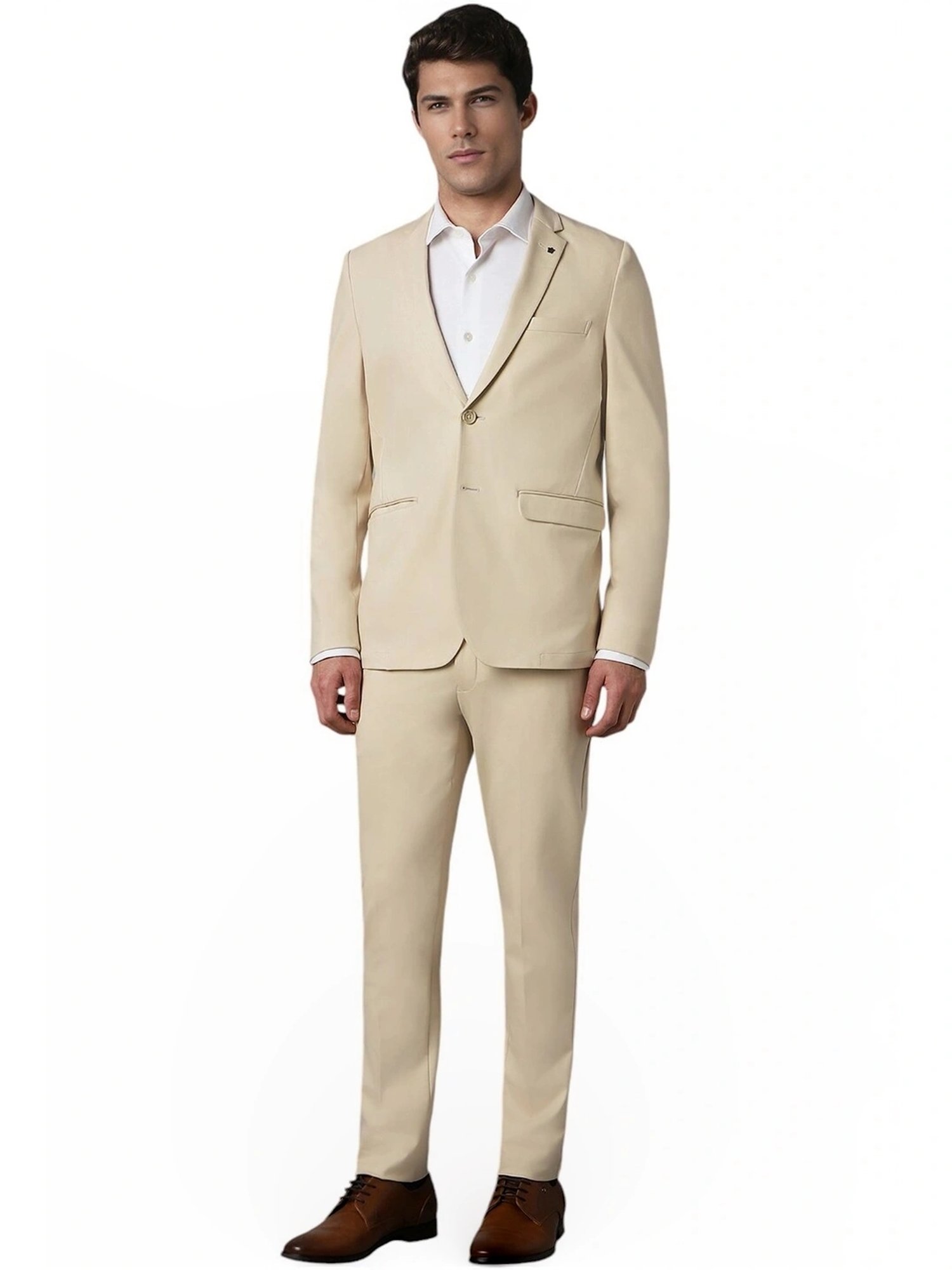 Parx Black Regular Fit Two Piece Suit