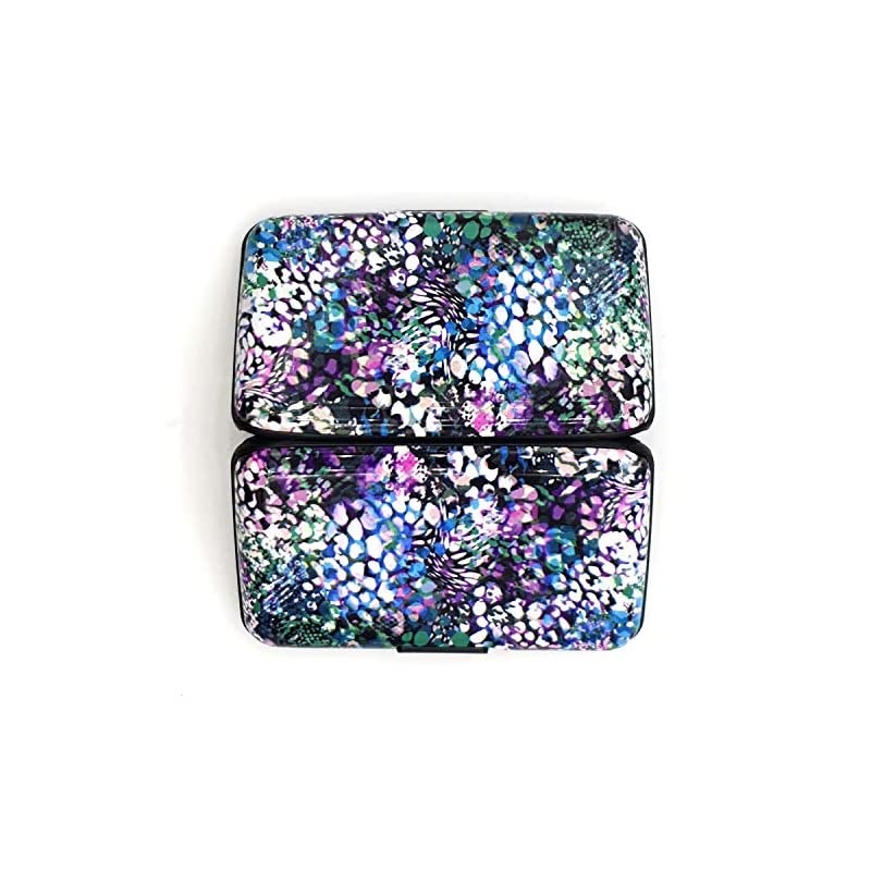 Cards Holder Name Card Organizer Metal ID Case Mini Beatiful painting RFID Aluminum Travel Wallet for Men Women