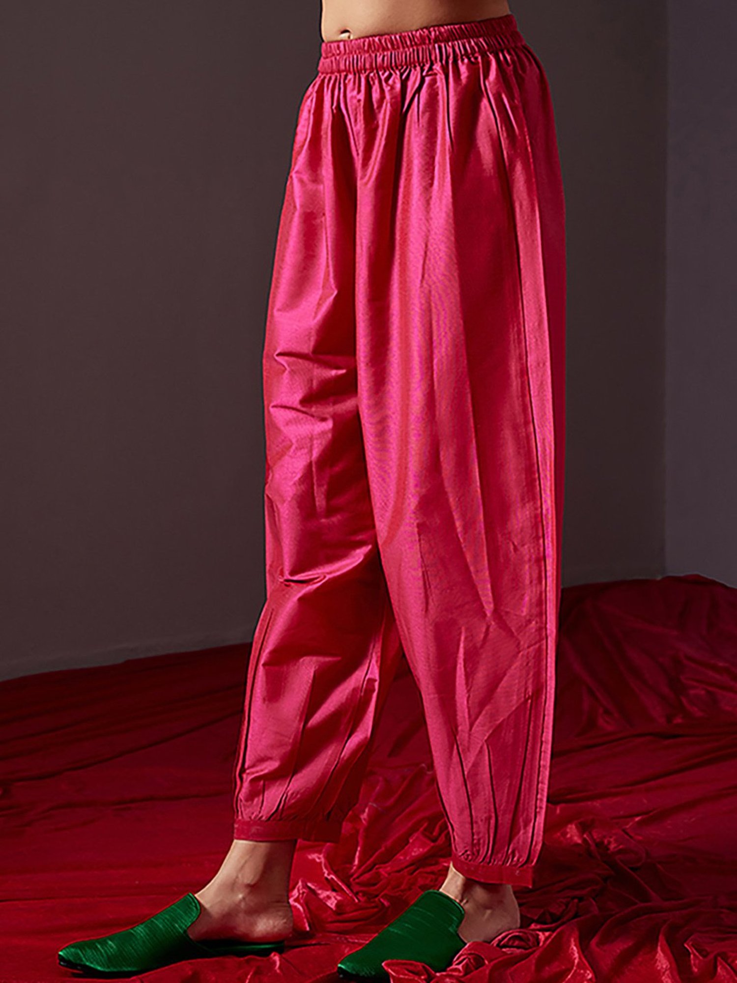 Abhishti Pink Cotton Salwar