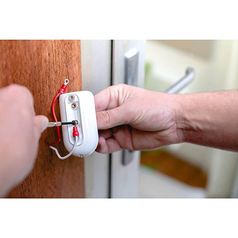 Doorbell amp Chime Kit Audio Doorbell with Amplified Chime No Camera | Wirefree Smart Home Security Weatherresistant Works with  Alexa