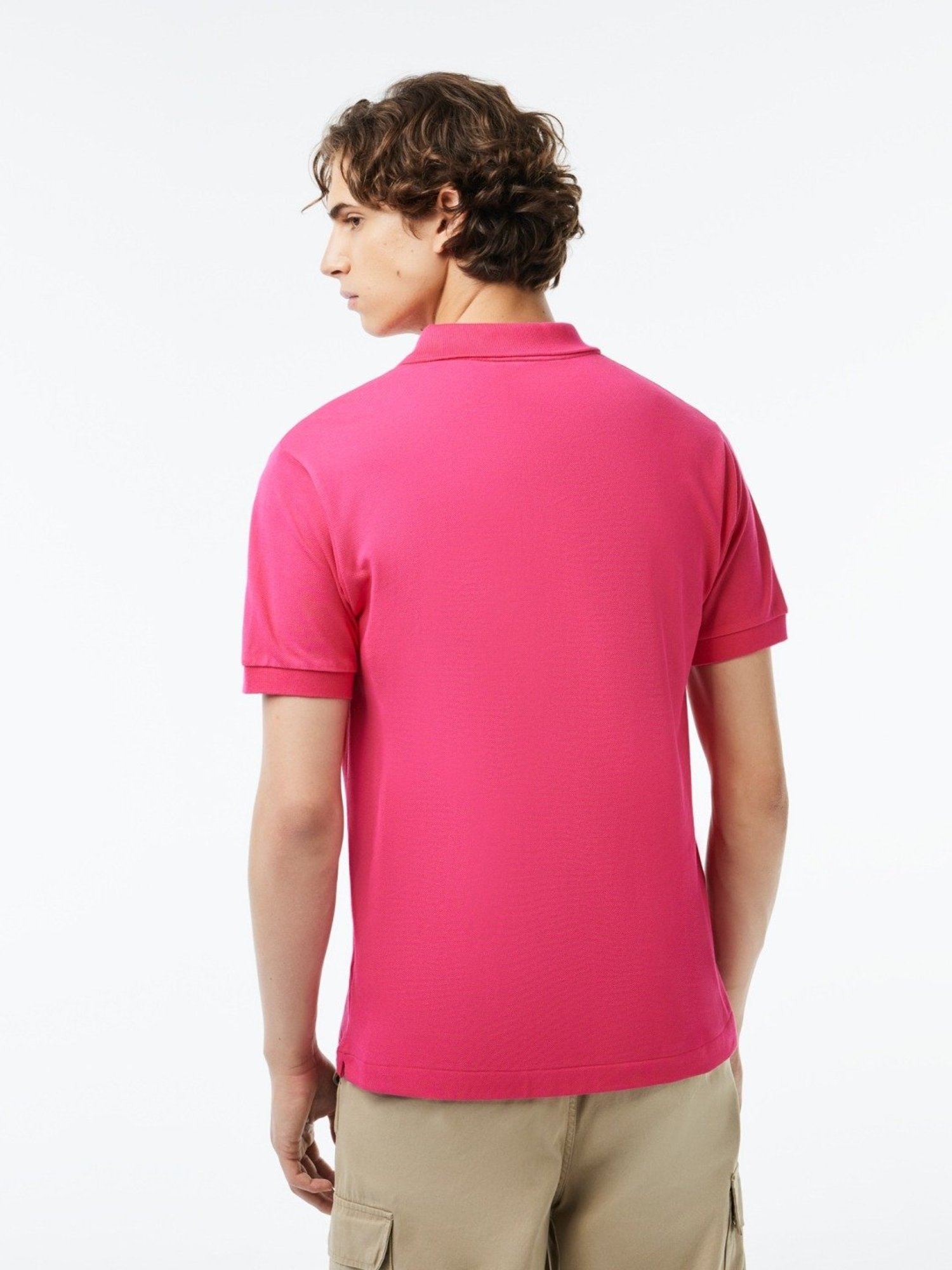 Lacoste Pink Cotton Classic Fit Polo T-Shirt