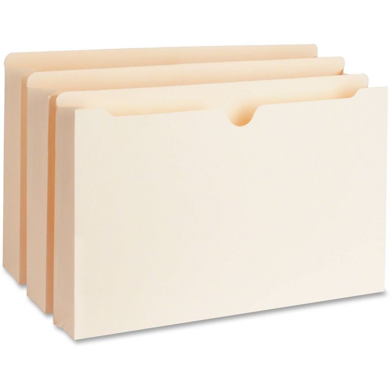 Business Source 50ct 2" Expanding 2-Ply Pocket Files