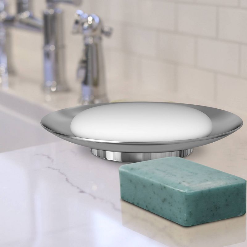 7pc Kingston Bath Accessory Set for Vanity Counter Tops Brushed Nickel - Nu Steel