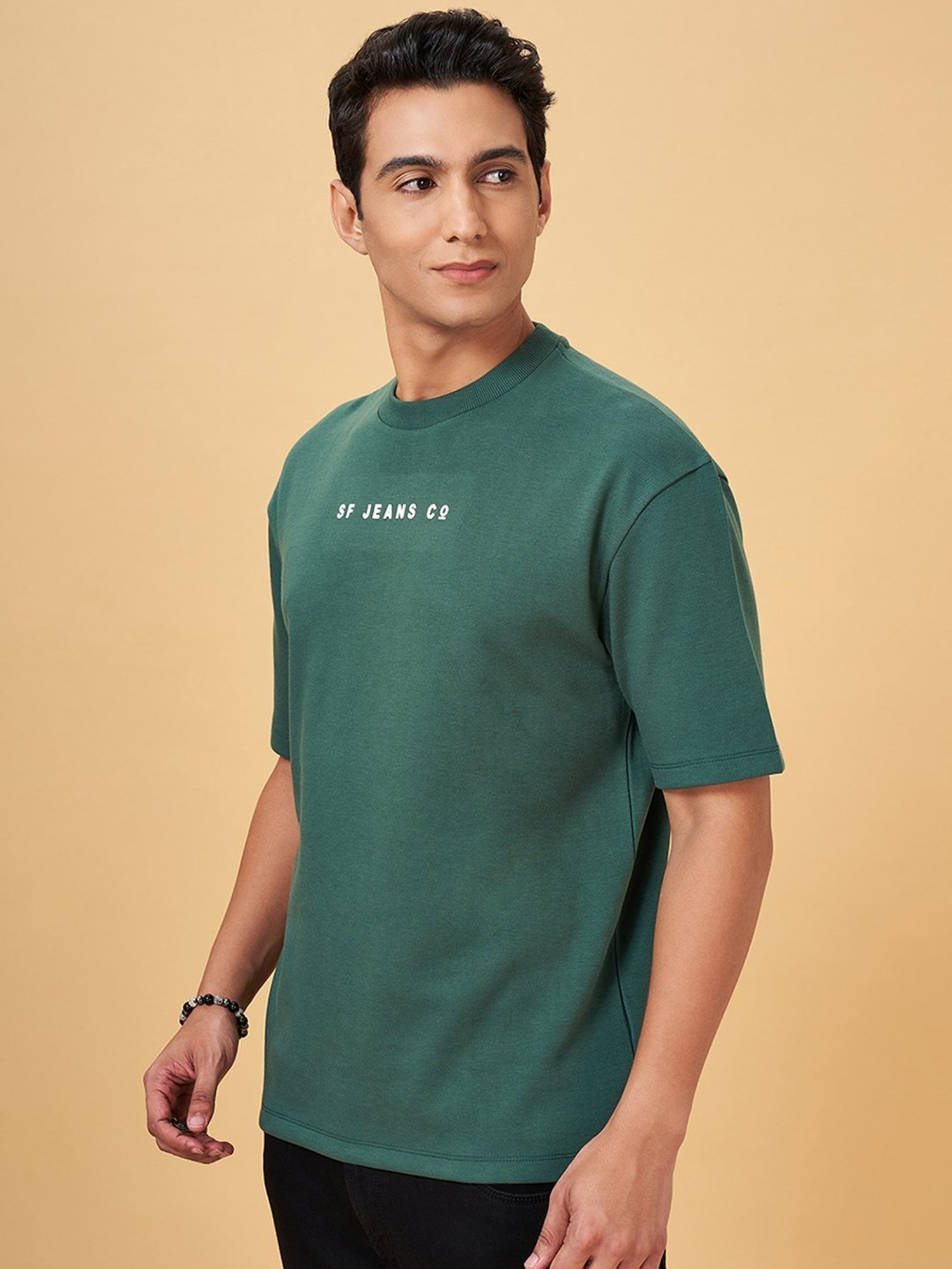 Sf Jeans By Pantaloons Garden Topiary Loose Fit Printed T-Shirt