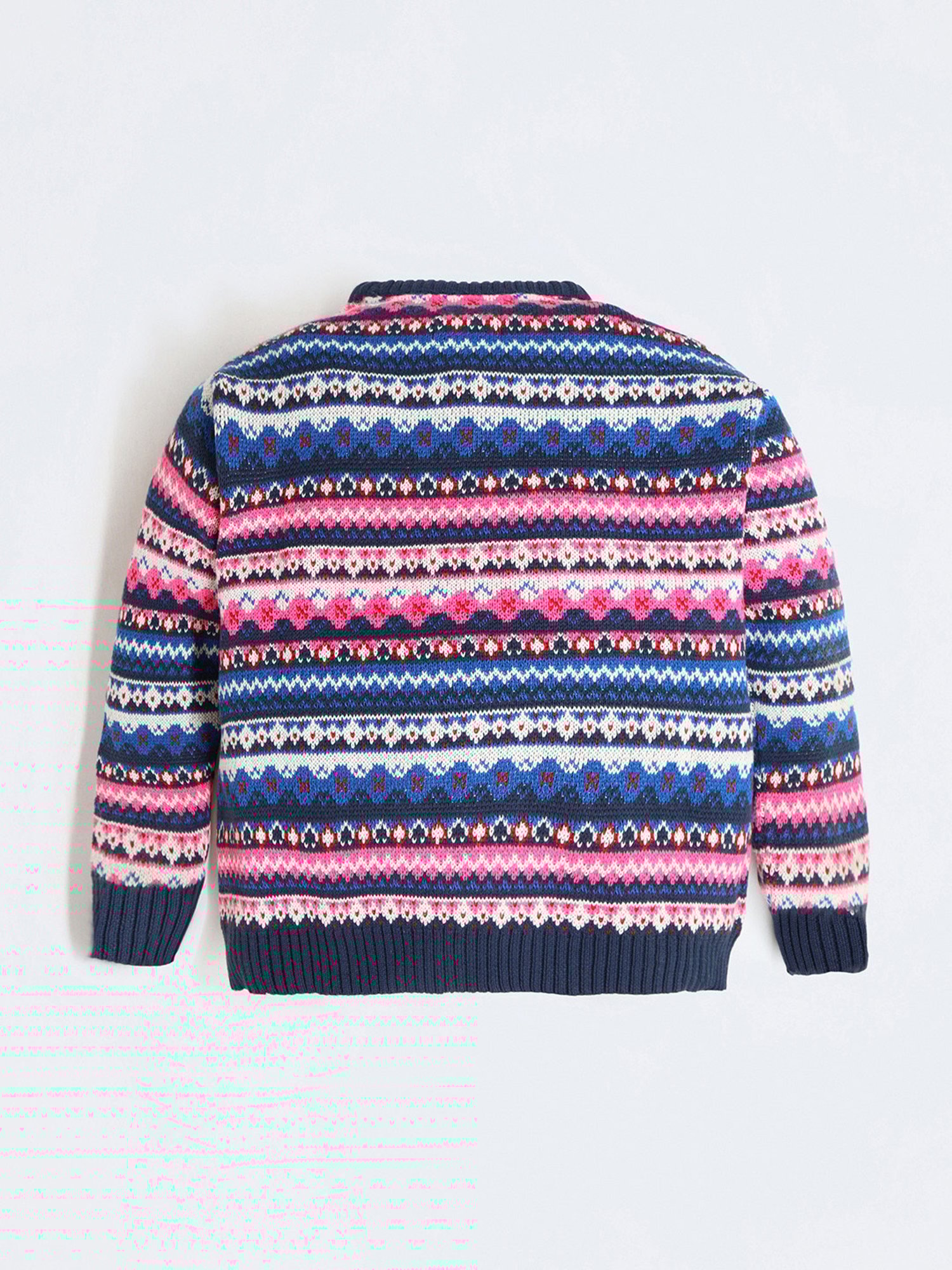 Cherry Crumble By Nitt Hyman Kids Multicolor Self Design Full Sleeves Sweater