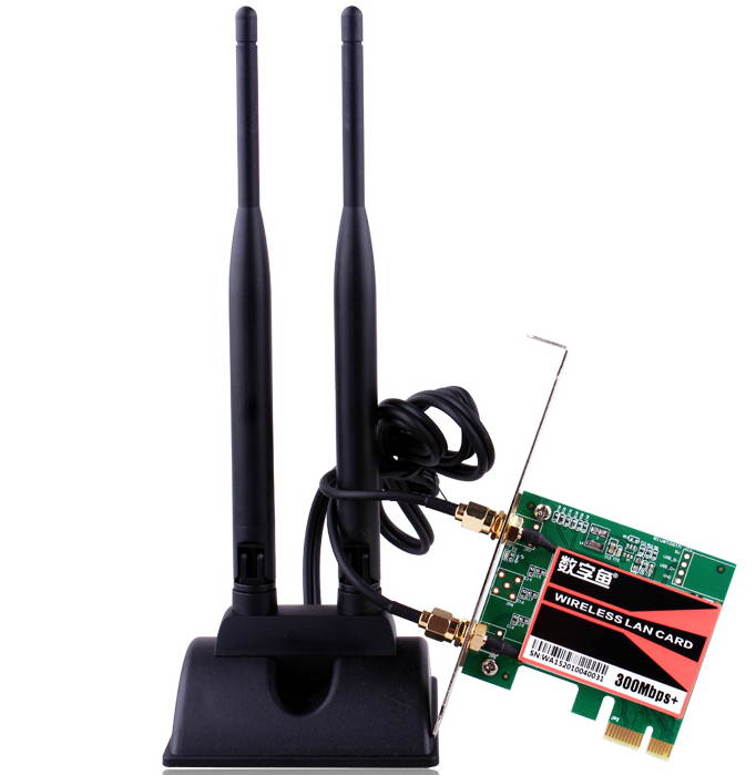 Tekit&reg; ACS-WAE3026 PCI Express 300/300Mbps Transfer/Receive Rate Wireless Adapter (only support Win XP,Win 7,8,10)