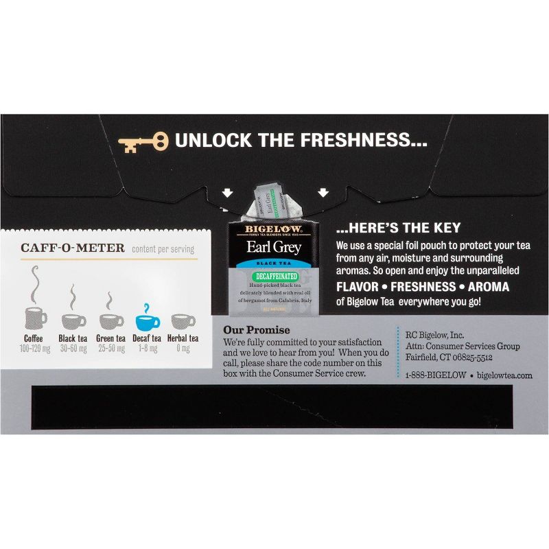 Bigelow Earl Gray Black Tea Bags Decaffeinated - 20ct