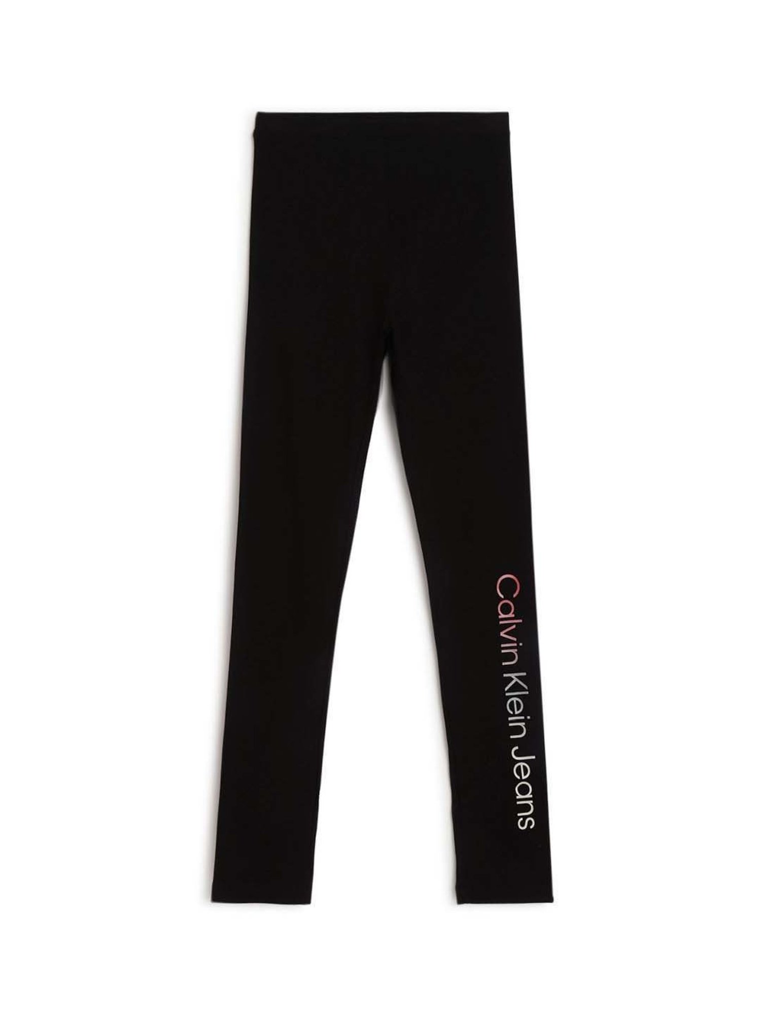 Calvin Klein Jeans Kids Black Logo Regular Fit Trackpants