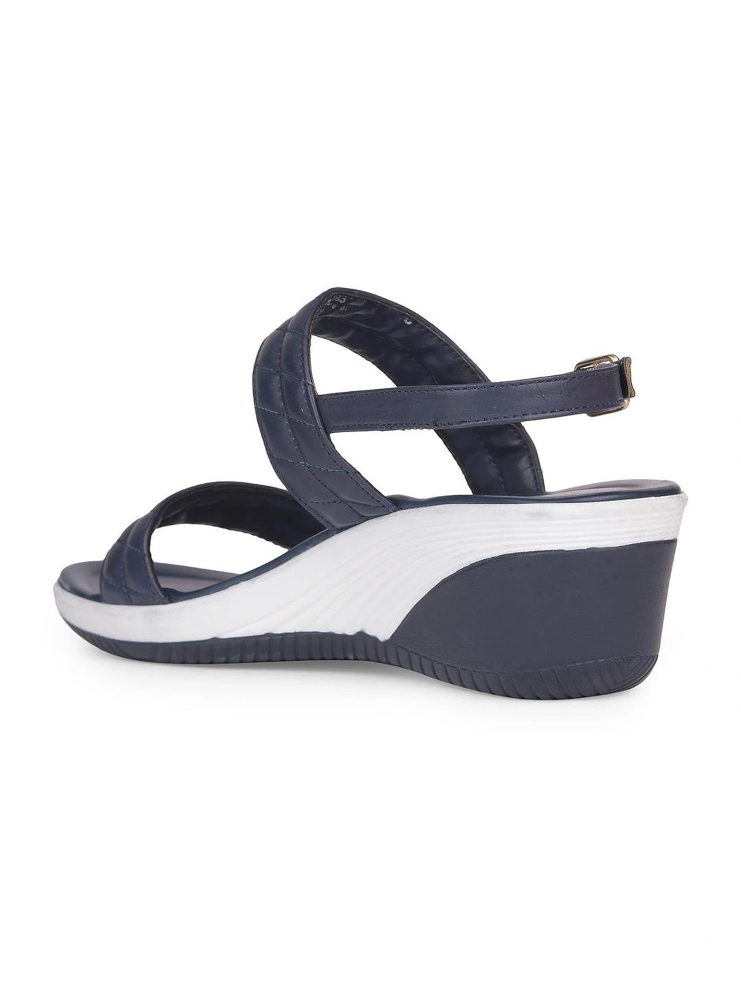Bata Women's SDYNEY Navy Back Strap Wedges