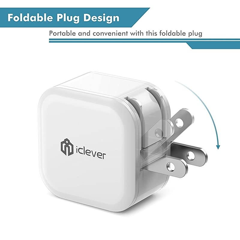 Mini Portable USB Wall Charger 12W 2Pack  Dual Port Travel Charger Adapter for iPhone 11 Pro Xs Max XR X 8 Plus 7 6 iPad Pro Air Mini Samsung Galaxy S9 S10 Plus S8 Note 9 HTC and More
