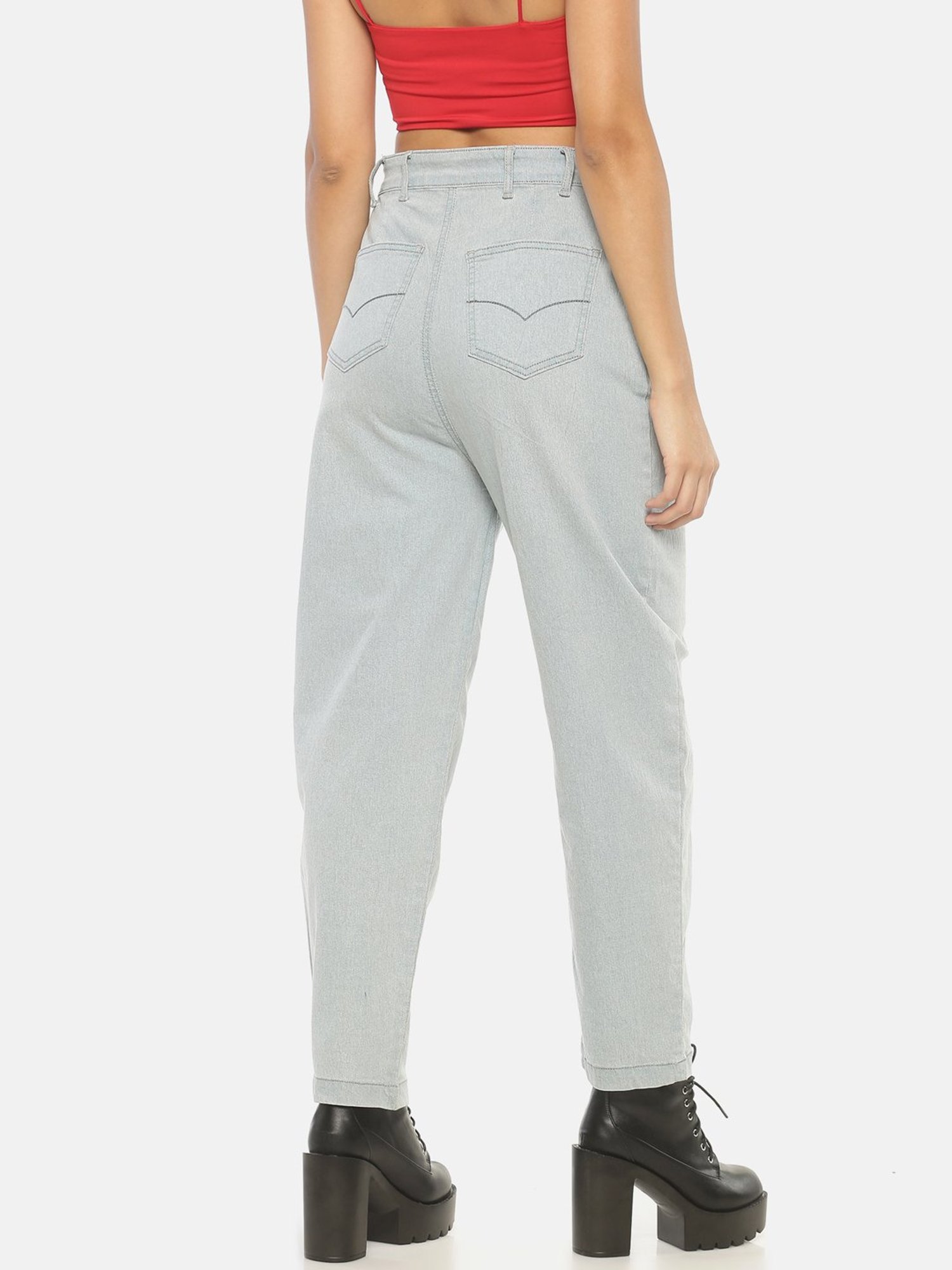 ISU Grey Cotton Jeans