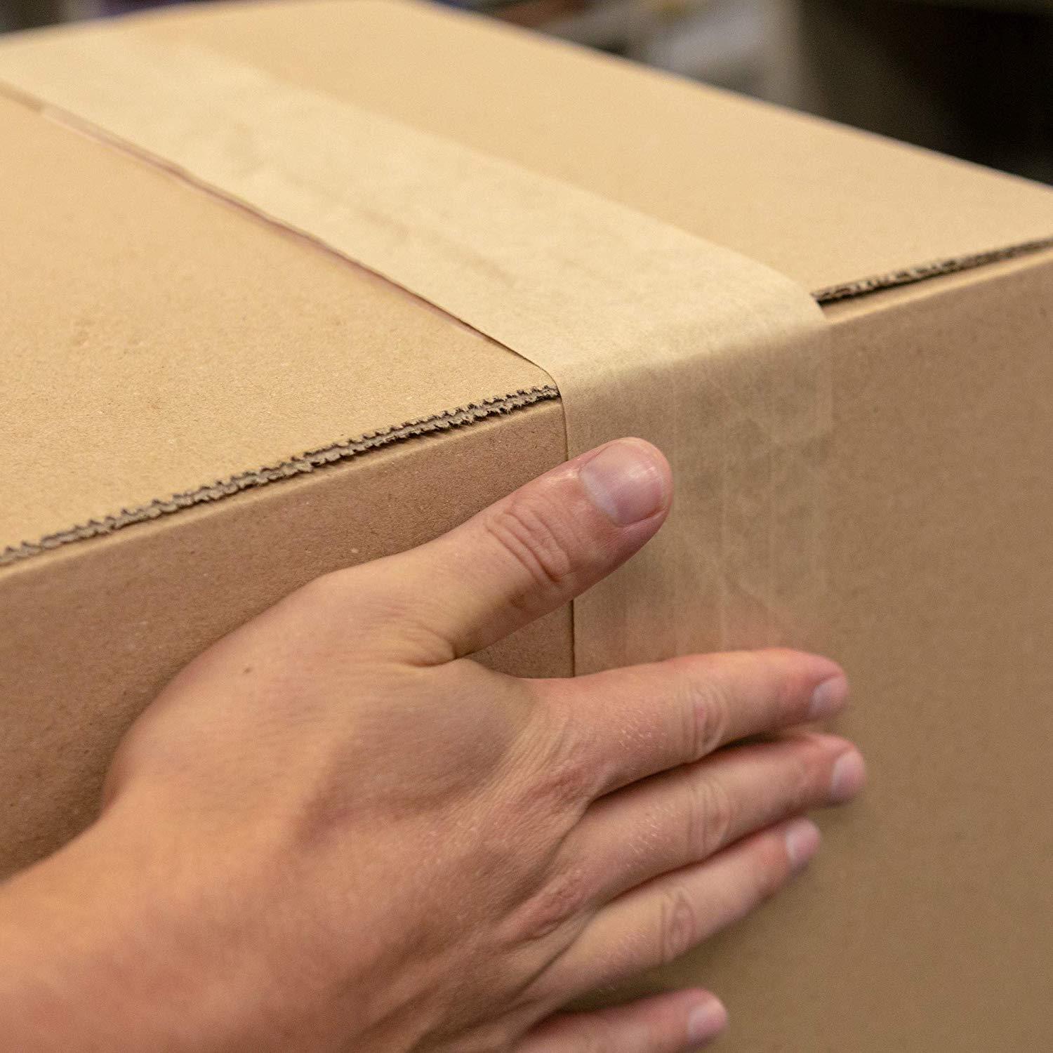 Duck Fiberglass Reinforced Gummed Kraft Paper Tape, Water Activated, 2.75 Inches x 375 Feet (964913)