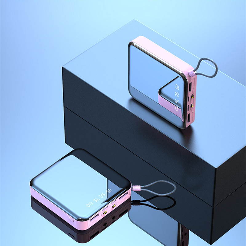 6000 Mah Mobile Power Battery Pack Mobile Power Bank With Dual USB and LED Lighting Mini Power Bank