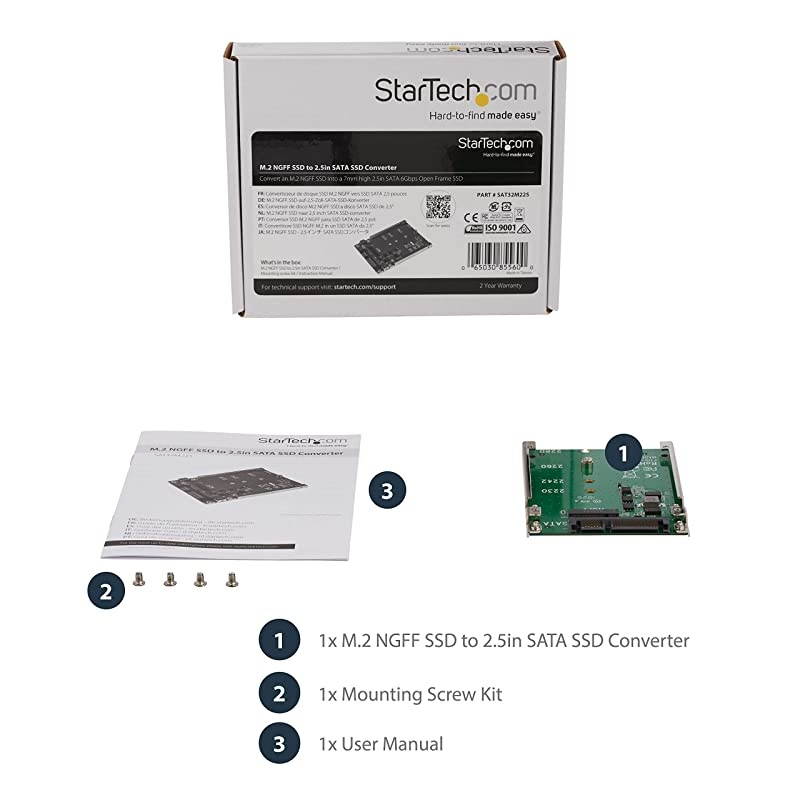 com M2 SSD to 25in SATA Adapter M2 NGFF to SATA Converter 7mm OpenFrame Bracket M2 Hard Drive Adapter SAT32M225