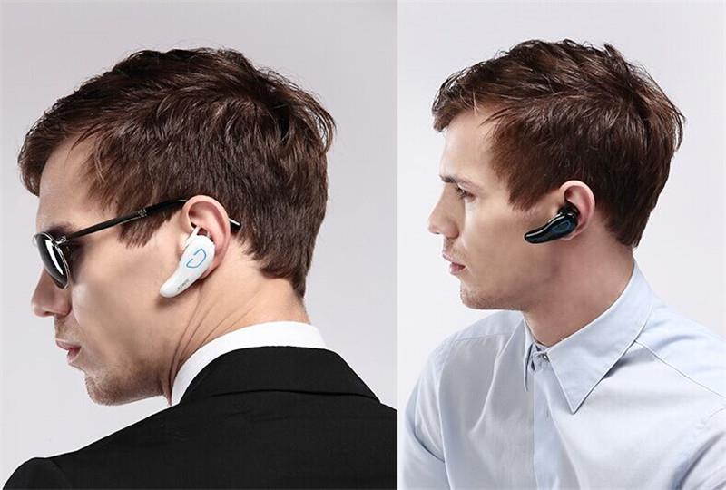 Universal Ultra Light Wireless Bluetooth 4.1 Hands-free Headset Mini Stereo Hanging Ear Headphone for iPhone Samsung Huawei