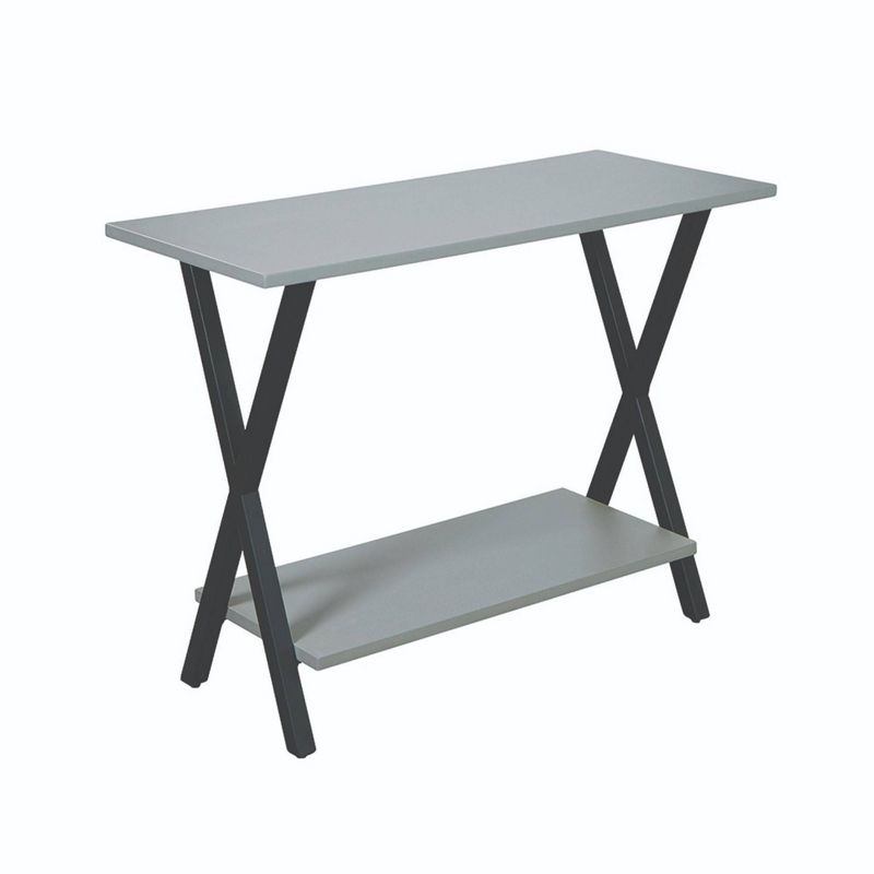 36" Slade Coffee Table with End Table and TV/Sofa Console Table Gray - Alaterre Furniture