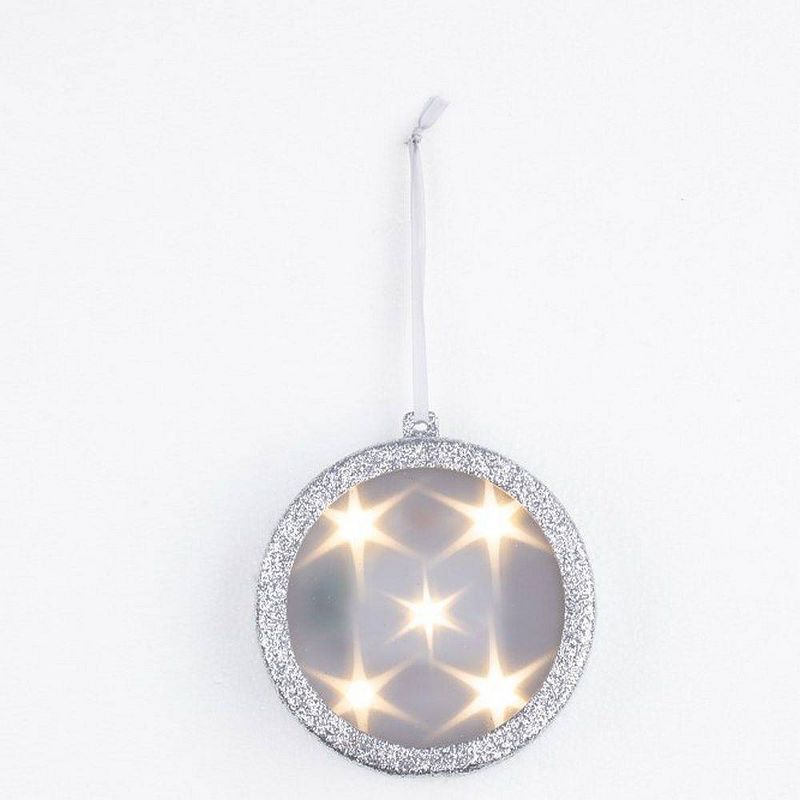 Holographic Christmas Ornaments Silver - Haute Décor