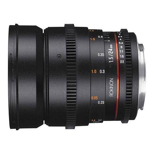 Rokinon 24mm T1.5 Cine Wide Angle Lens for Nikon F Mount #DS24M-N