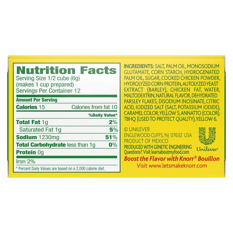 Knorr Chicken Bouillon Cubes 2.5oz, 6 ct