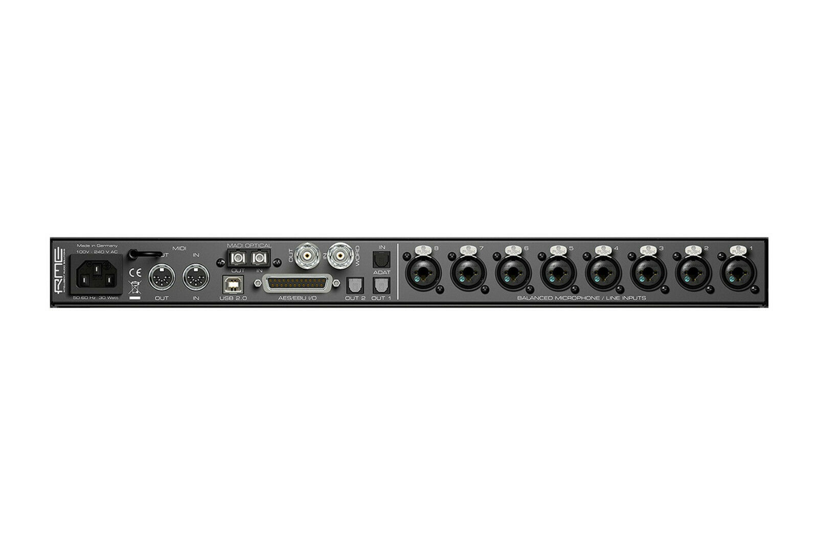 RME OctaMic XTC | 8 Ch. Digital Mic Preamp USB 2.0 Interface | Pro Audio LA