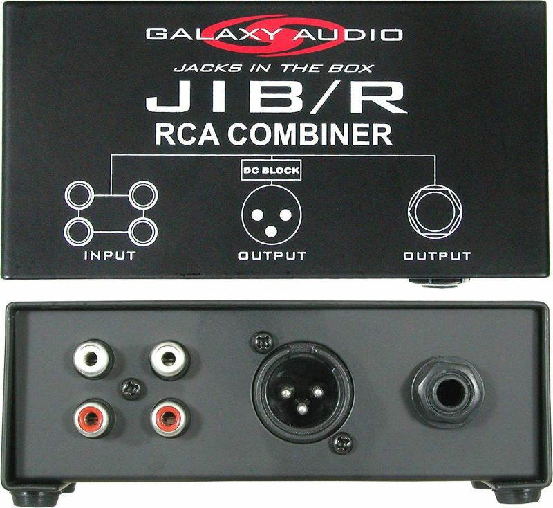 Galaxy Audio JIBR Dual RCA In, Mono XLR & Out Combiner