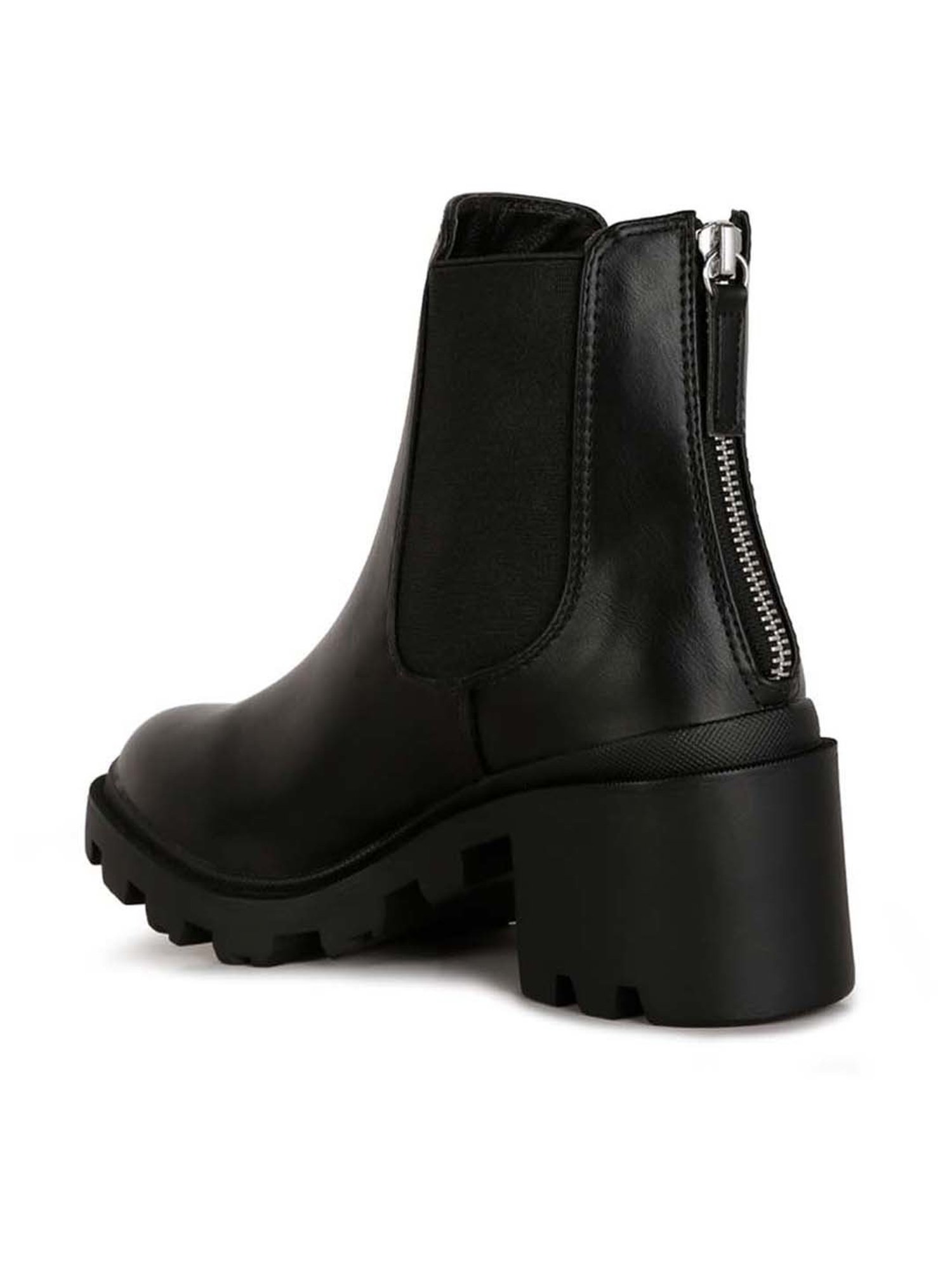 London Rag Women's Black Chelsea Boots