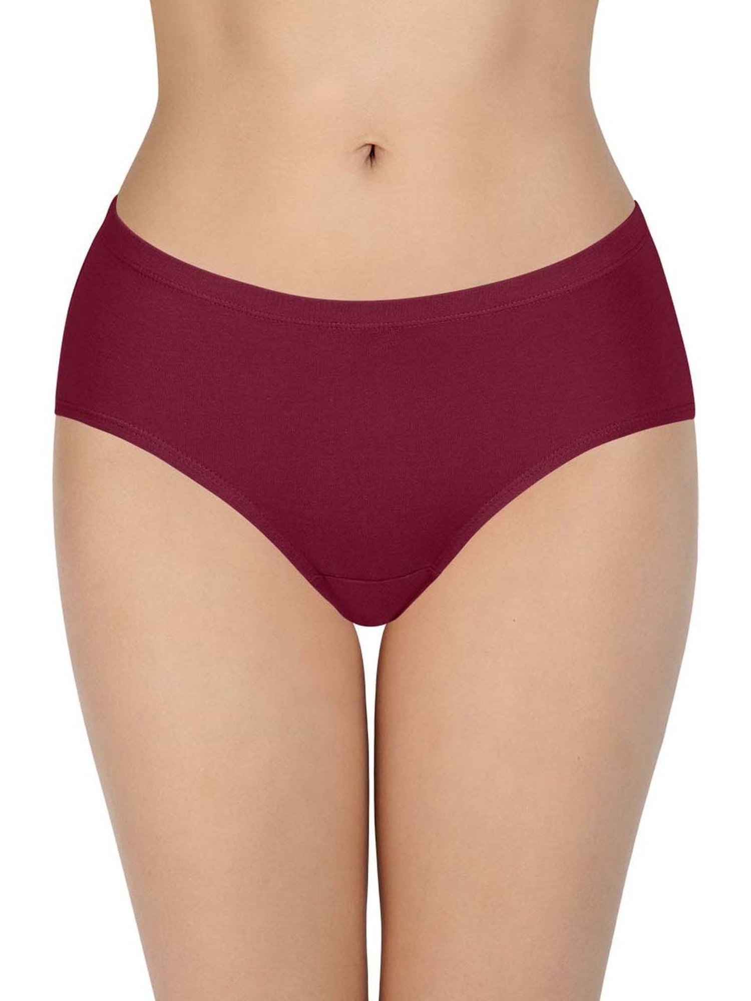 Every De by Amante Purple & Green Cotton Hipster Panties - Pack Of 3