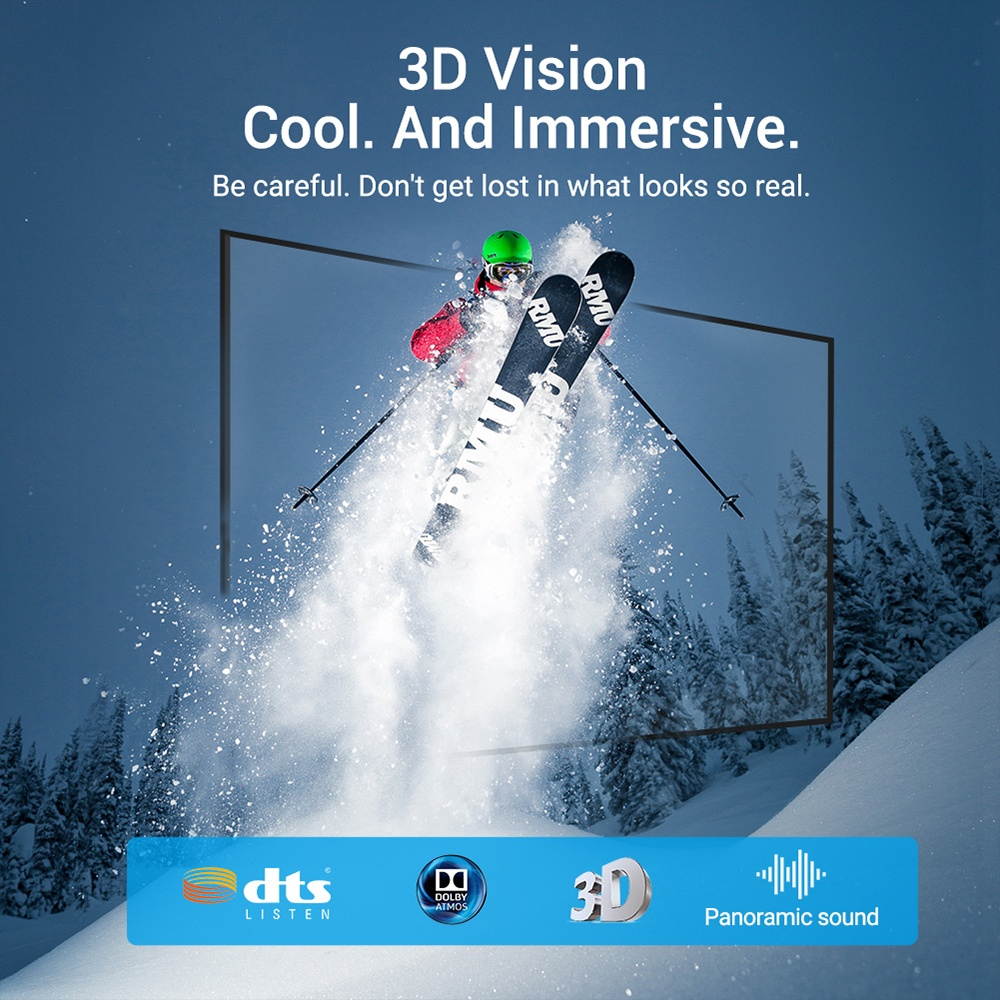 Vention HDMI 2.1 Cable HD Cable with 8K Resolution 4K@120Hz 3D Vision 48Gbps Bandwidth for Computer Smart Box Projector 2m