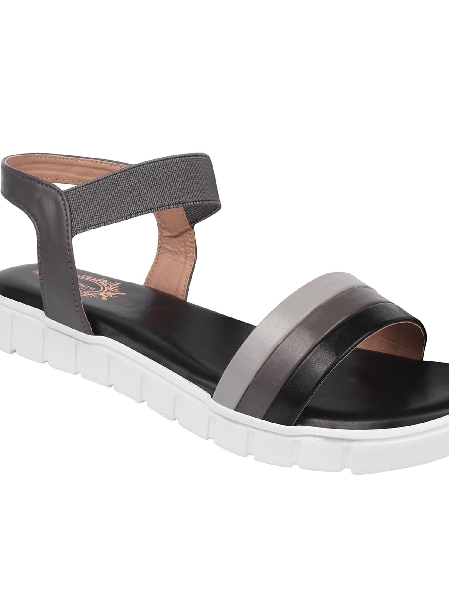 Shoetopia Women's Black Ankle Strap Sandals