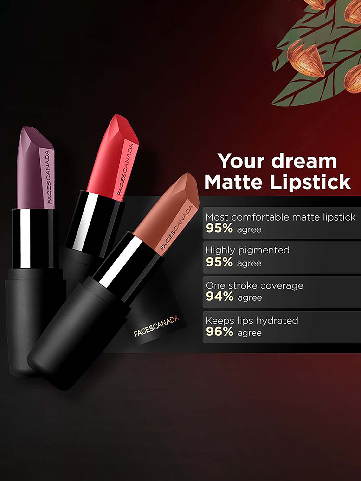 Faces Canada Lip & Eye Combo - Buff Nude and Magneteyes Kajal