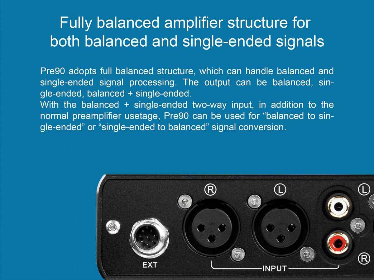TOPPING Pre90 Preamplifier & Ext90 Input Extender Hi-Res Audio NFCA Modules 2*RCA 4*XLR Combination