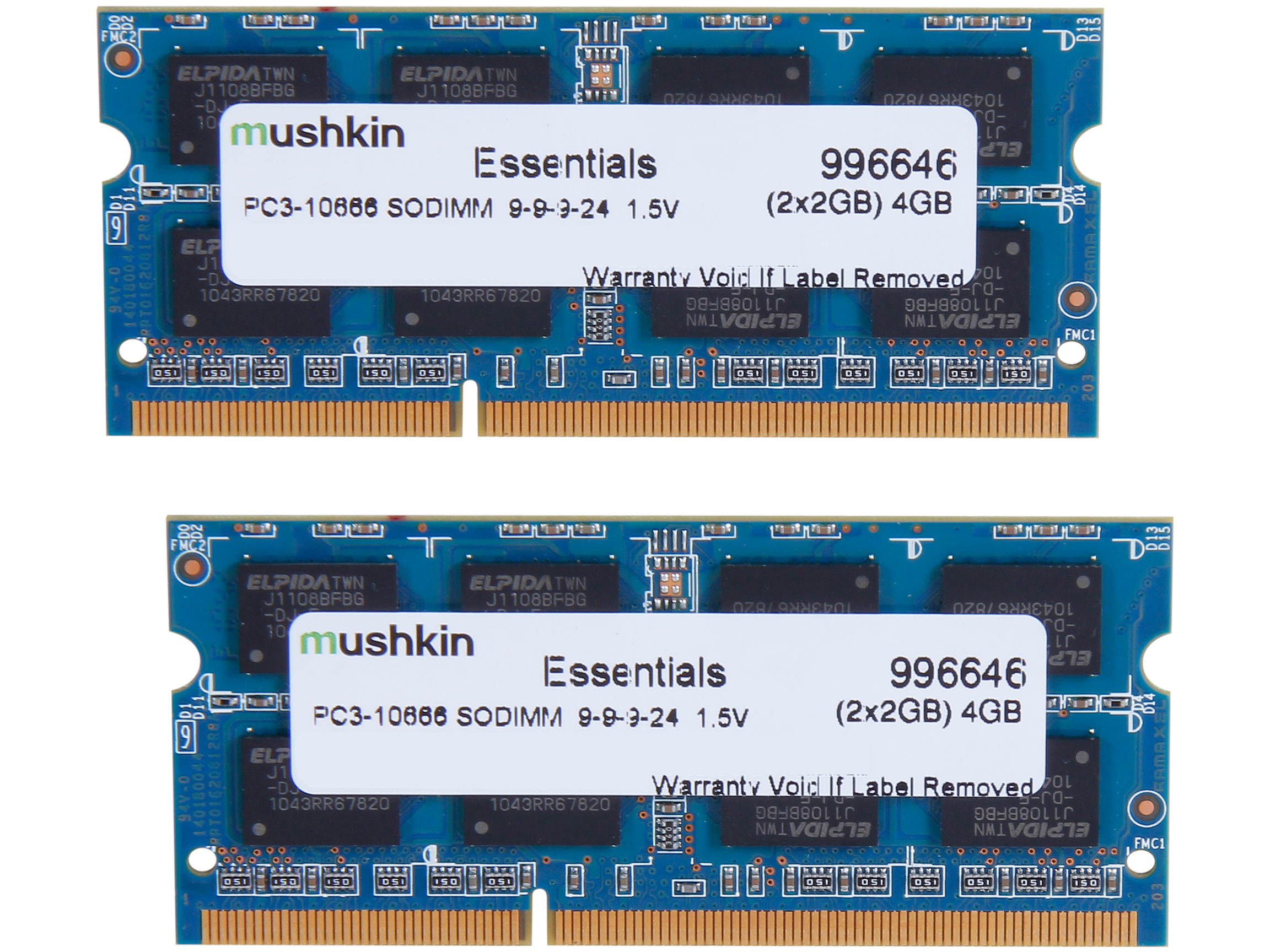 Mushkin Enhanced Essentials 8GB 204-Pin DDR3 SO-DIMM DDR3 1333 (PC3 10666) Laptop Memory Model 992020