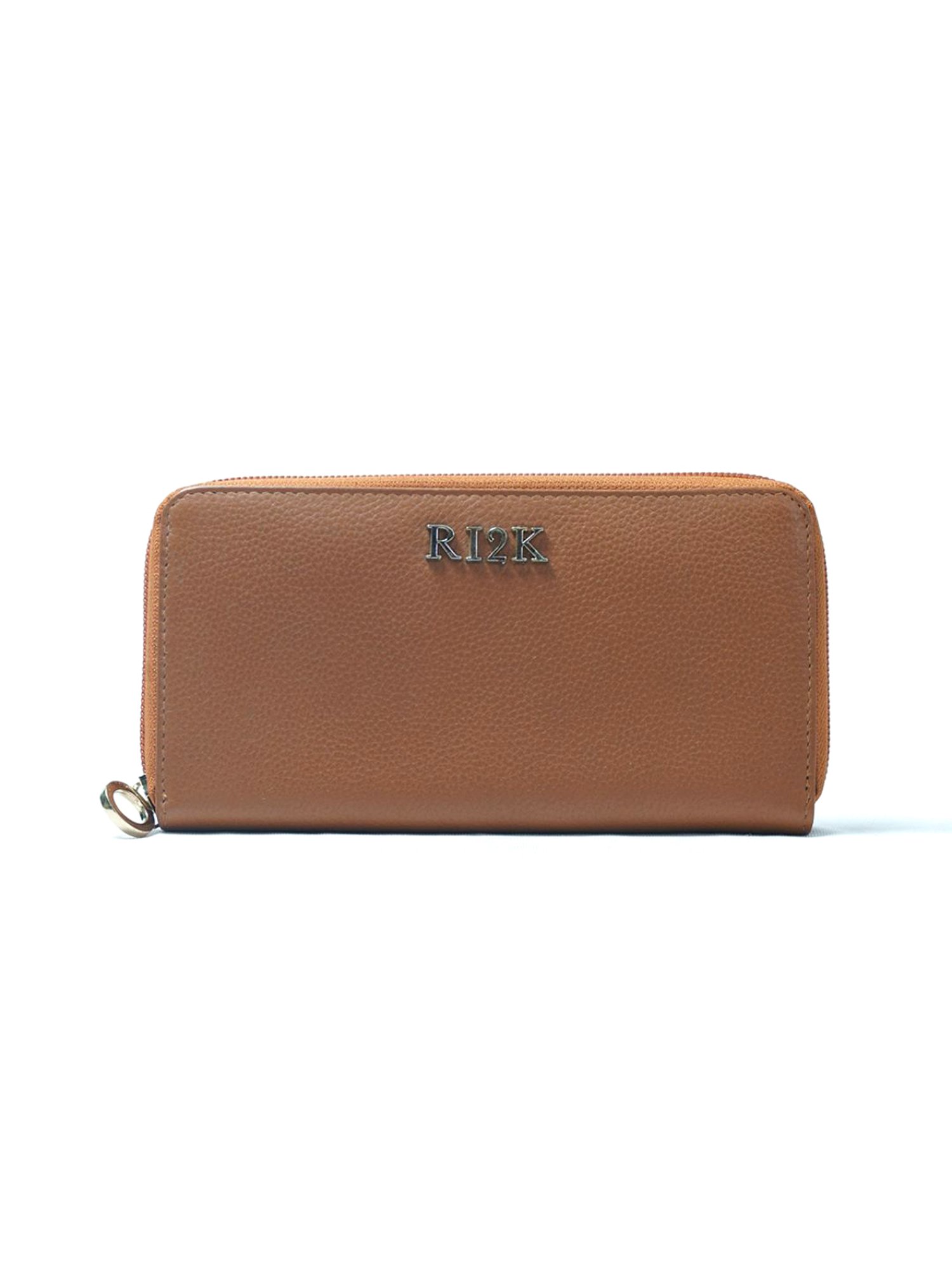 RI2K London Tan Leather Zip around Wallet