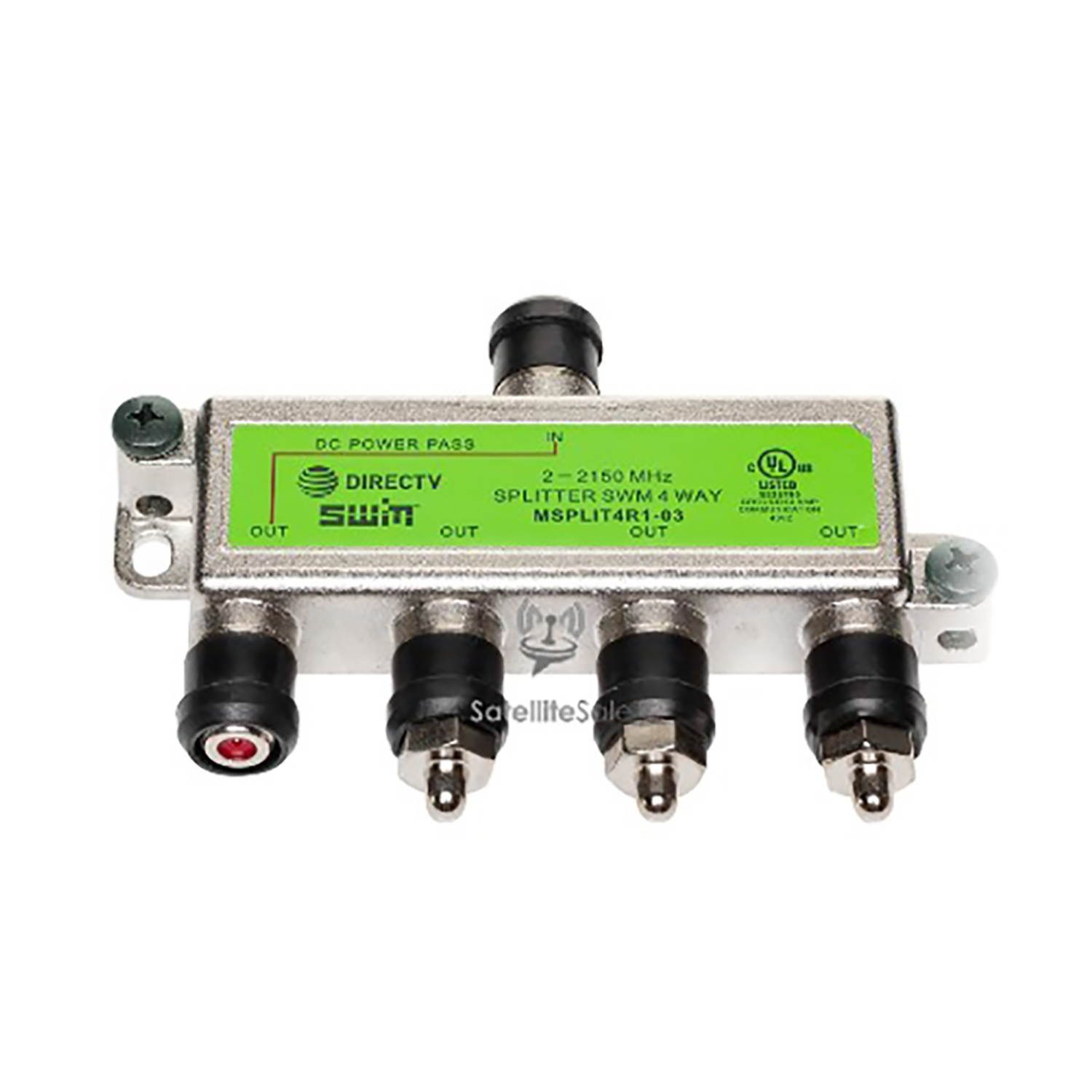 DirecTV swm sl3s lnb Kit With Power And Splitter (3d2rblnbr0-01, pi21r1-03, msplit4r1-03)