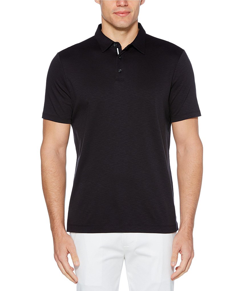 Perry Ellis Solid Soft-Touch Short-Sleeve Polo Shirt