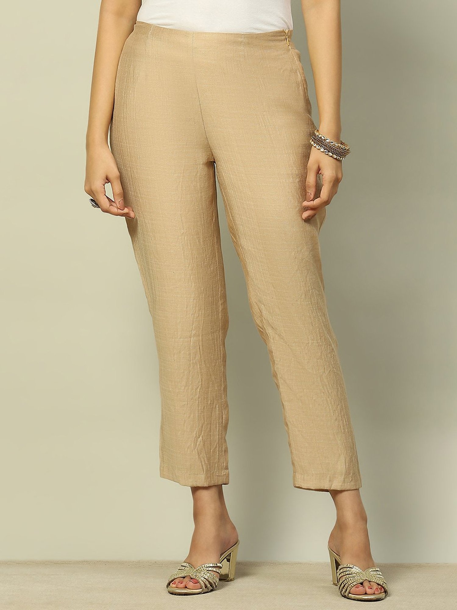 Castle Black Embroidered Palazzos