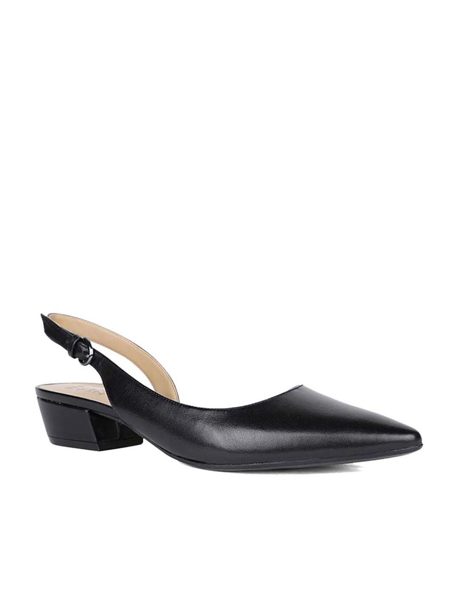 Naturalizer by Bata Women's Black Back Strap Sandals