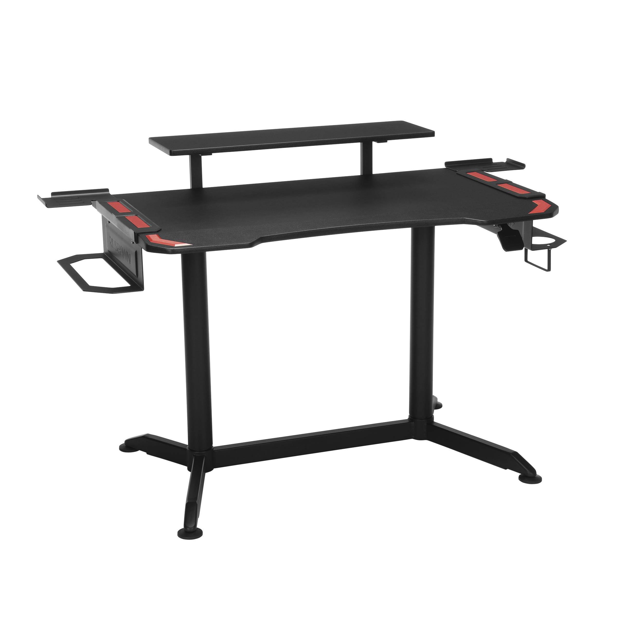RESPAWN 3010 Gaming Computer Desk - Ergonomic Height Adjustable Gaming Desk, in Red (RSP-3010-RED)