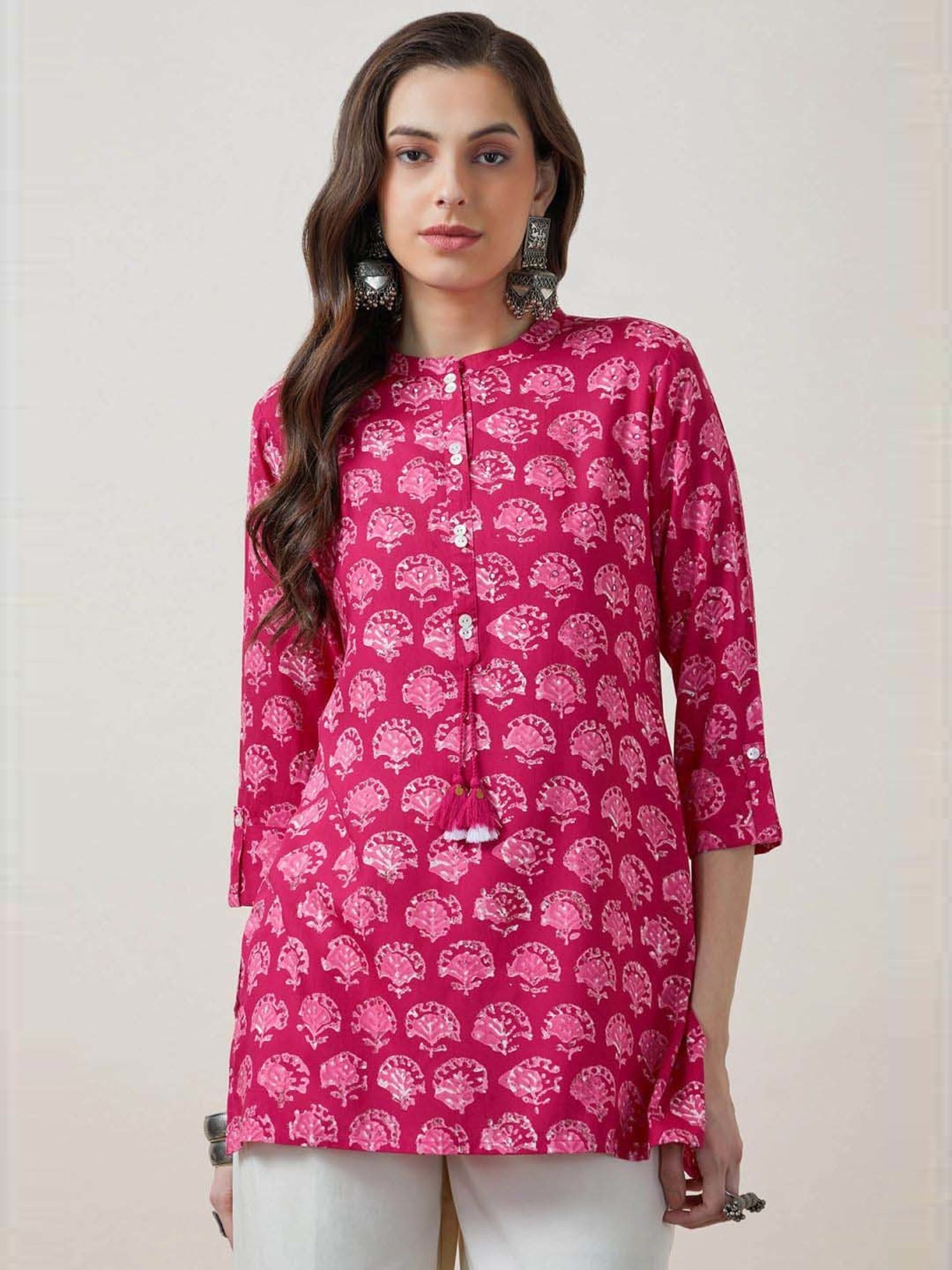 Soch Fuchsia Pink Printed Tunic