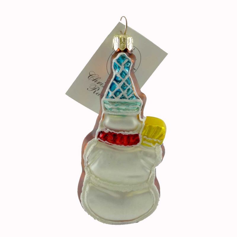 Christopher Radko Cookie Cut Frosty Ornament Snowman  -  Tree Ornaments