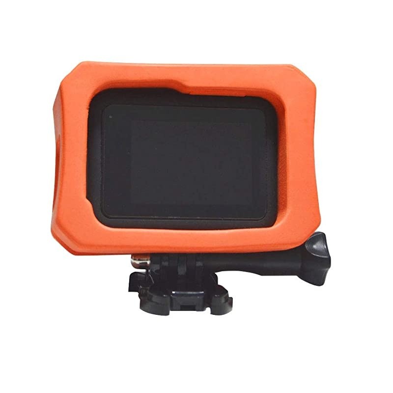 Case - Float for GoPro Hero 8 Black, Floating Housing Anti-Sink Floater Frame Water Sports Accessory - Orange