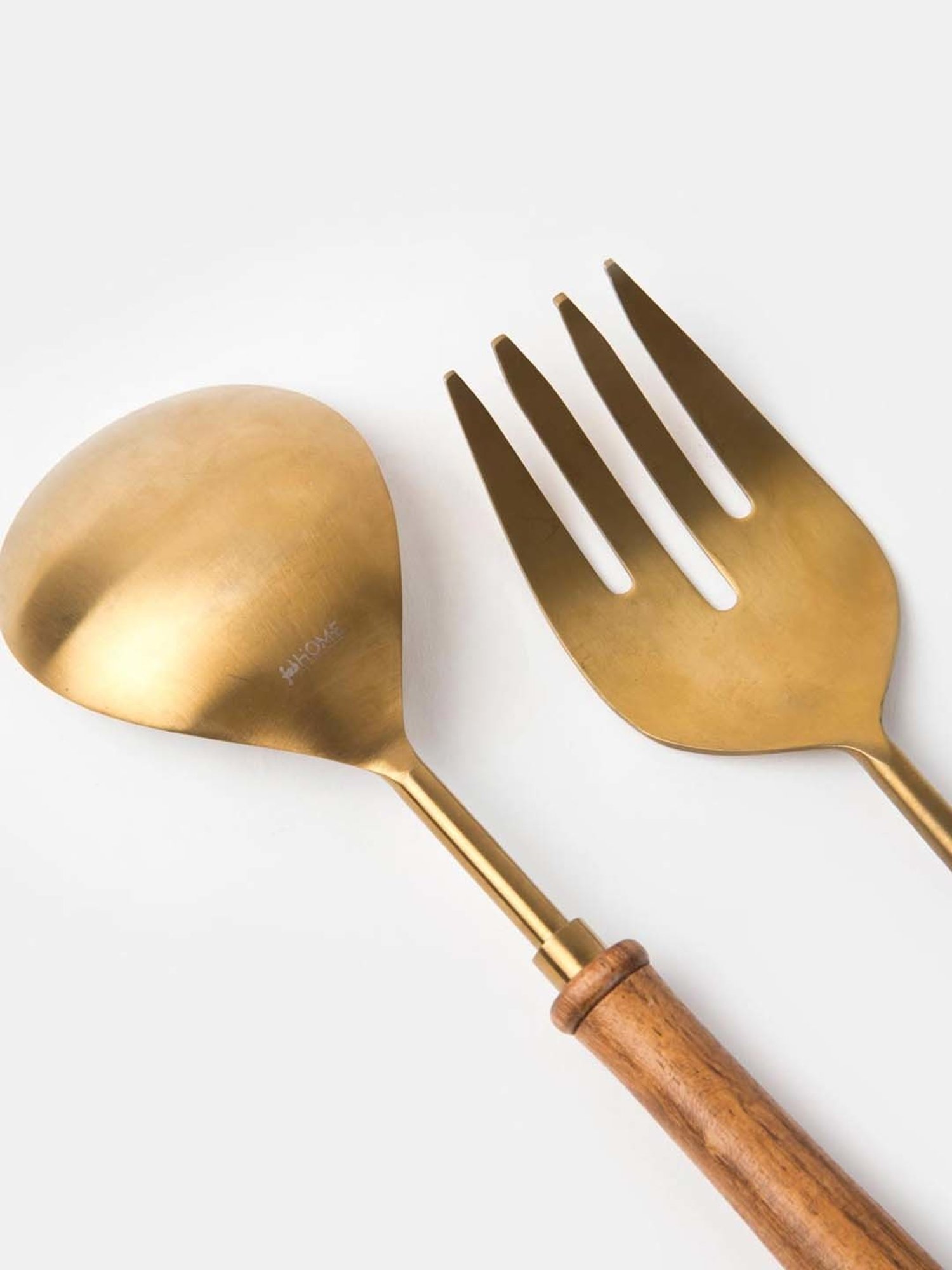 Fabindia Amantra Gold Metal 1 Fork & 1 Spoon